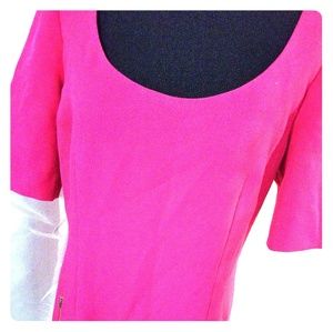 ANN TAYLOR, HOT PINK DRESS W/ POCKETS